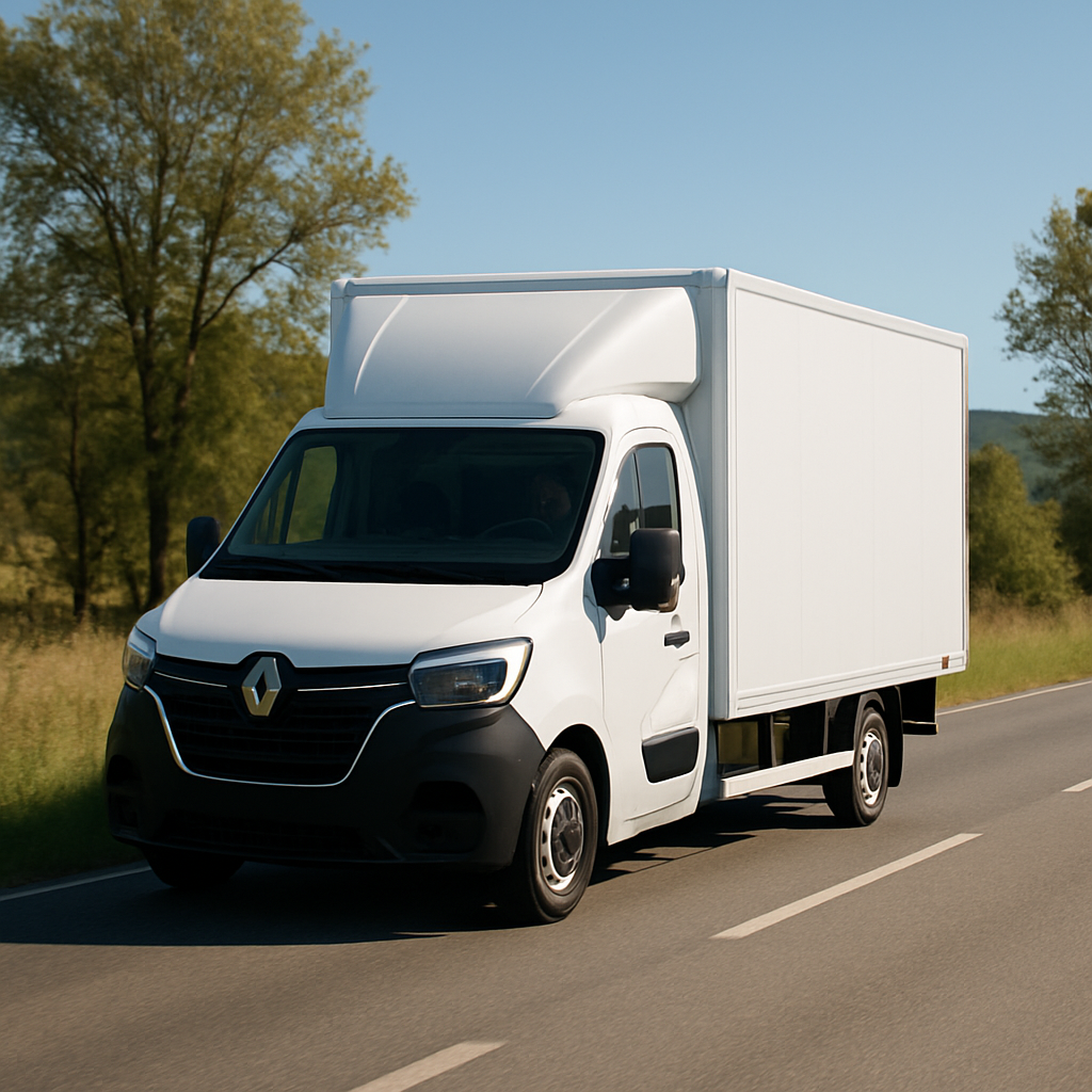Caminhão baú da Vidal Transportes, para cargas que exigem proteção extra.