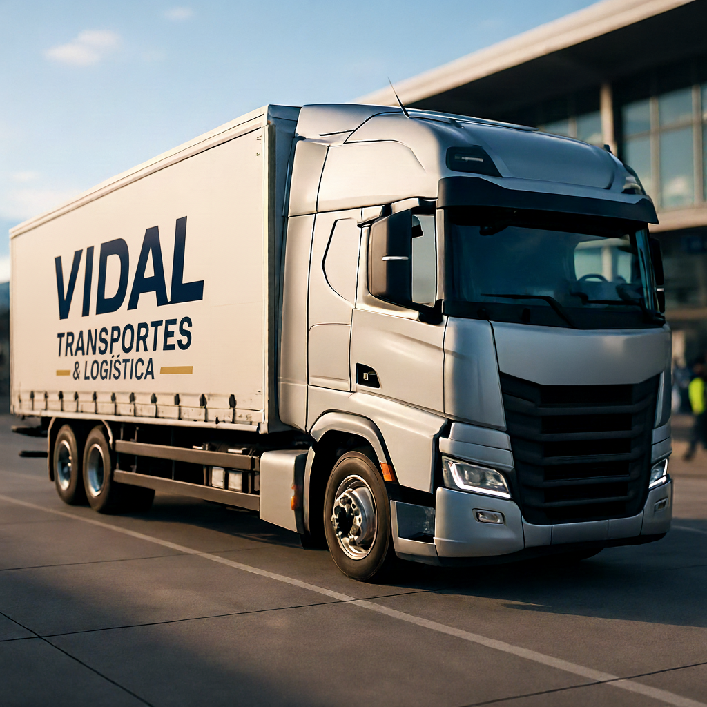 Equipe da Vidal Transportes & Logística trabalhando em um escritório moderno, simbolizando organização e eficiência.